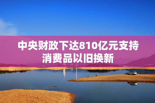 中央财政下达810亿元支持消费品以旧换新