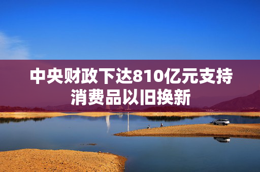 中央财政下达810亿元支持消费品以旧换新