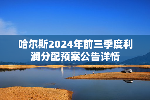 哈尔斯2024年前三季度利润分配预案公告详情