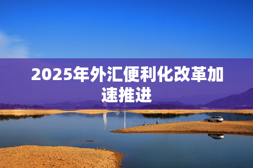 2025年外汇便利化改革加速推进