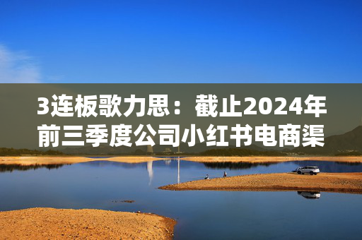 3连板歌力思：截止2024年前三季度公司小红书电商渠道销售收入约为700万元