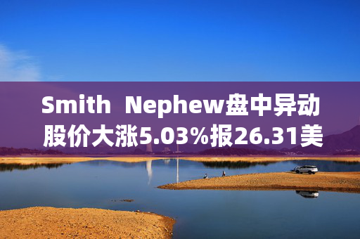 Smith  Nephew盘中异动 股价大涨5.03%报26.31美元