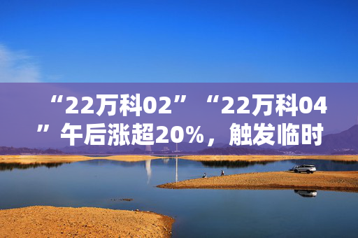 “22万科02”“22万科04”午后涨超20%，触发临时停牌