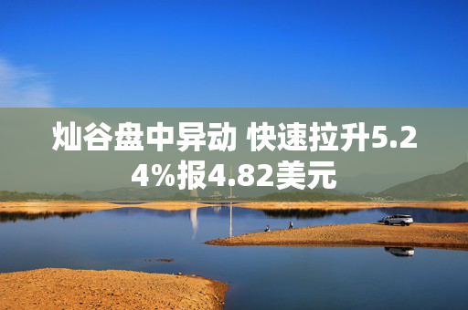 灿谷盘中异动 快速拉升5.24%报4.82美元