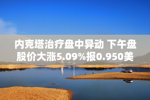 内克塔治疗盘中异动 下午盘股价大涨5.09%报0.950美元