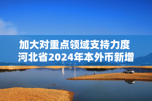 加大对重点领域支持力度 河北省2024年本外币新增信贷投放6886亿元