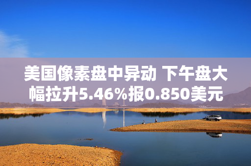 美国像素盘中异动 下午盘大幅拉升5.46%报0.850美元