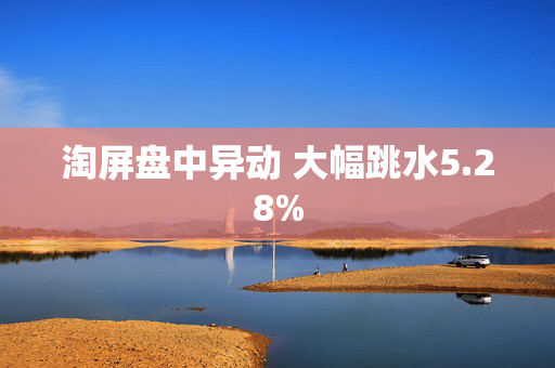 淘屏盘中异动 大幅跳水5.28%