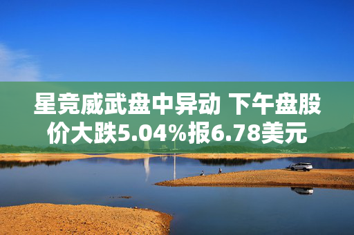 星竞威武盘中异动 下午盘股价大跌5.04%报6.78美元