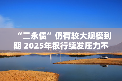 “二永债”仍有较大规模到期 2025年银行续发压力不减