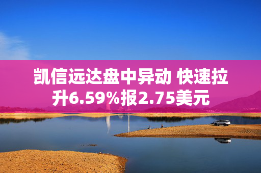 凯信远达盘中异动 快速拉升6.59%报2.75美元