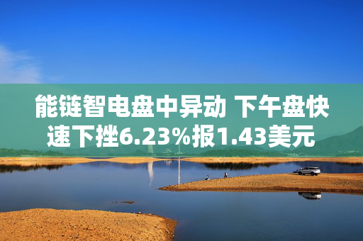 能链智电盘中异动 下午盘快速下挫6.23%报1.43美元