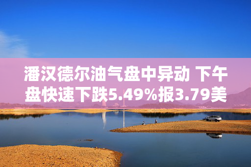 潘汉德尔油气盘中异动 下午盘快速下跌5.49%报3.79美元