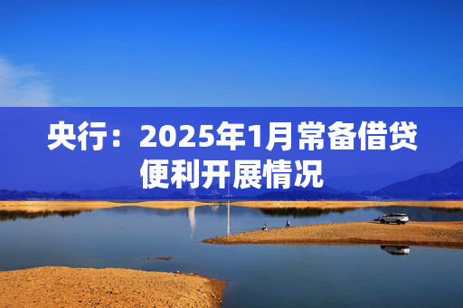 央行：2025年1月常备借贷便利开展情况