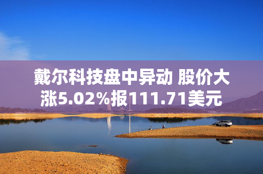 戴尔科技盘中异动 股价大涨5.02%报111.71美元