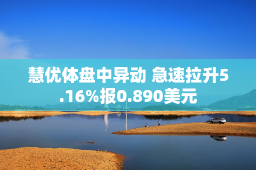 慧优体盘中异动 急速拉升5.16%报0.890美元