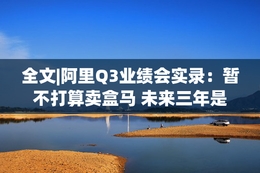 全文|阿里Q3业绩会实录：暂不打算卖盒马 未来三年是史上最大支出周期