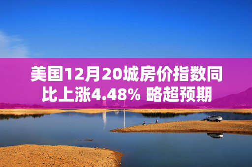 美国12月20城房价指数同比上涨4.48% 略超预期