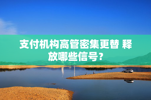 支付机构高管密集更替 释放哪些信号？