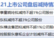 1月21日增减持汇总：浙商银行等4股减持（表）