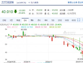 快讯：“22万科06”盘中跌20.46%，临时停牌