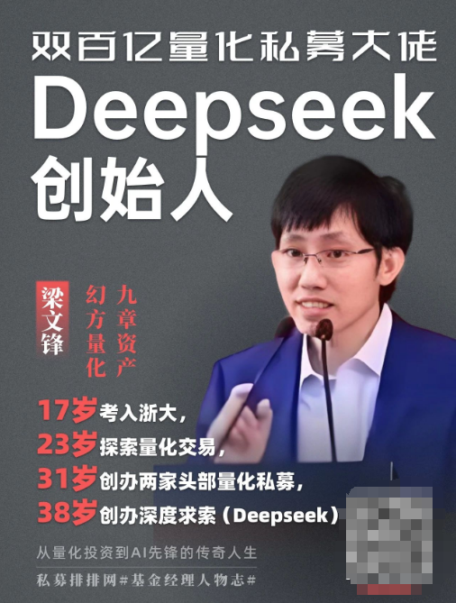 DeepSeek背后双百亿私募大佬——梁文锋：从量化投资到AI先锋的传奇人生（附成长经历、公开发言）